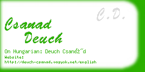 csanad deuch business card